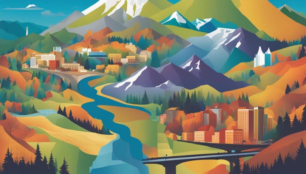 Washington state skyline