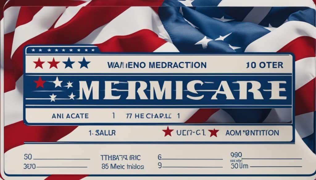 red white and blue medicare