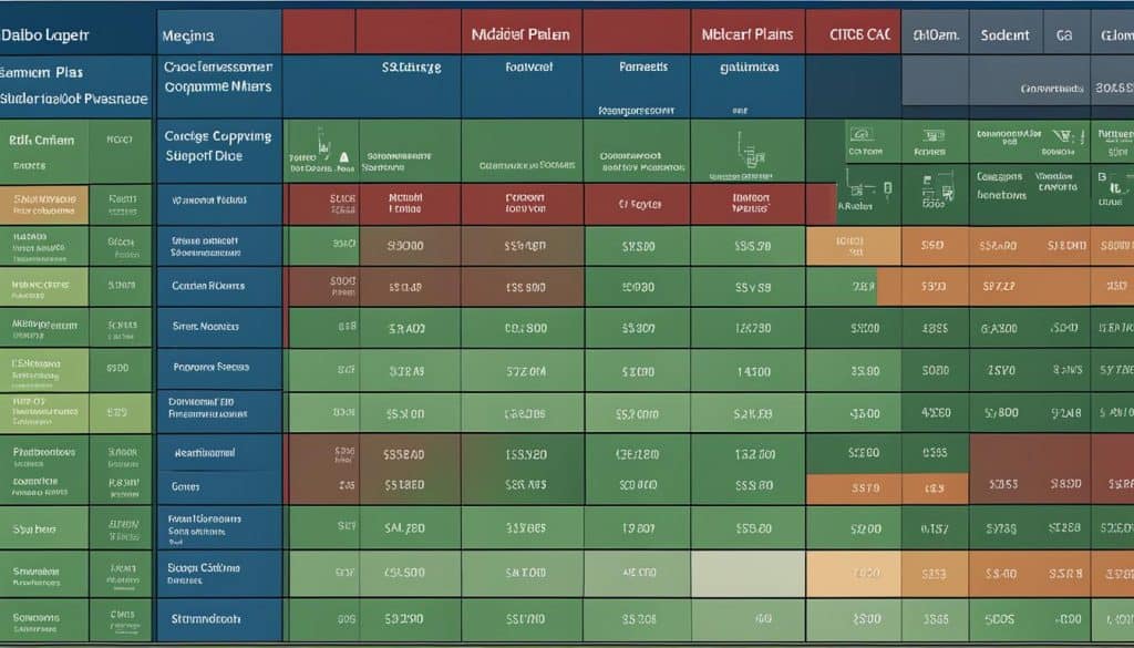 Medicare Supplement Plans Comparison Table in Diablo, CA